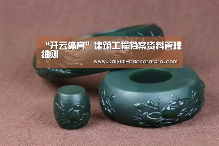 “开云体育”建筑工程档案资料管理细则(图2) 开云足球